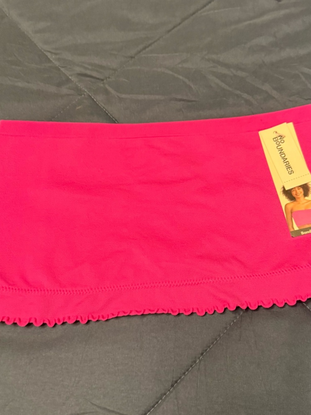 No Boundaries Pink Bandeau Tube Top